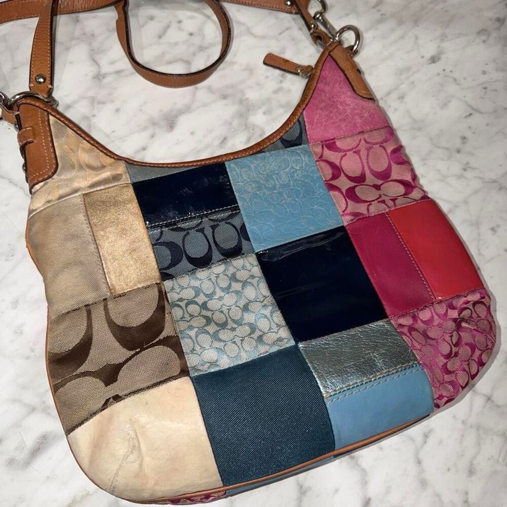 Rare Vintage Coach Patchwork Archive Hobo Shoulder Ba… - Gem